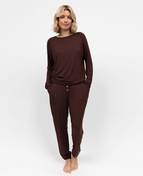 Claudia Womens Slouch Jersey Pyjama Set