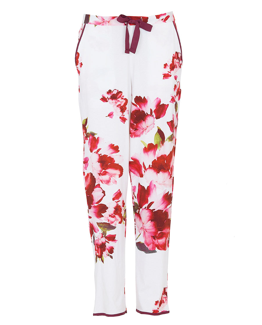 Bas de pyjama en jersey à imprimé floral pour femme Isabella