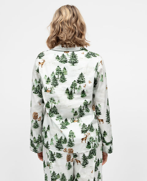 Fern Womens Alpine Print Pyjama Top