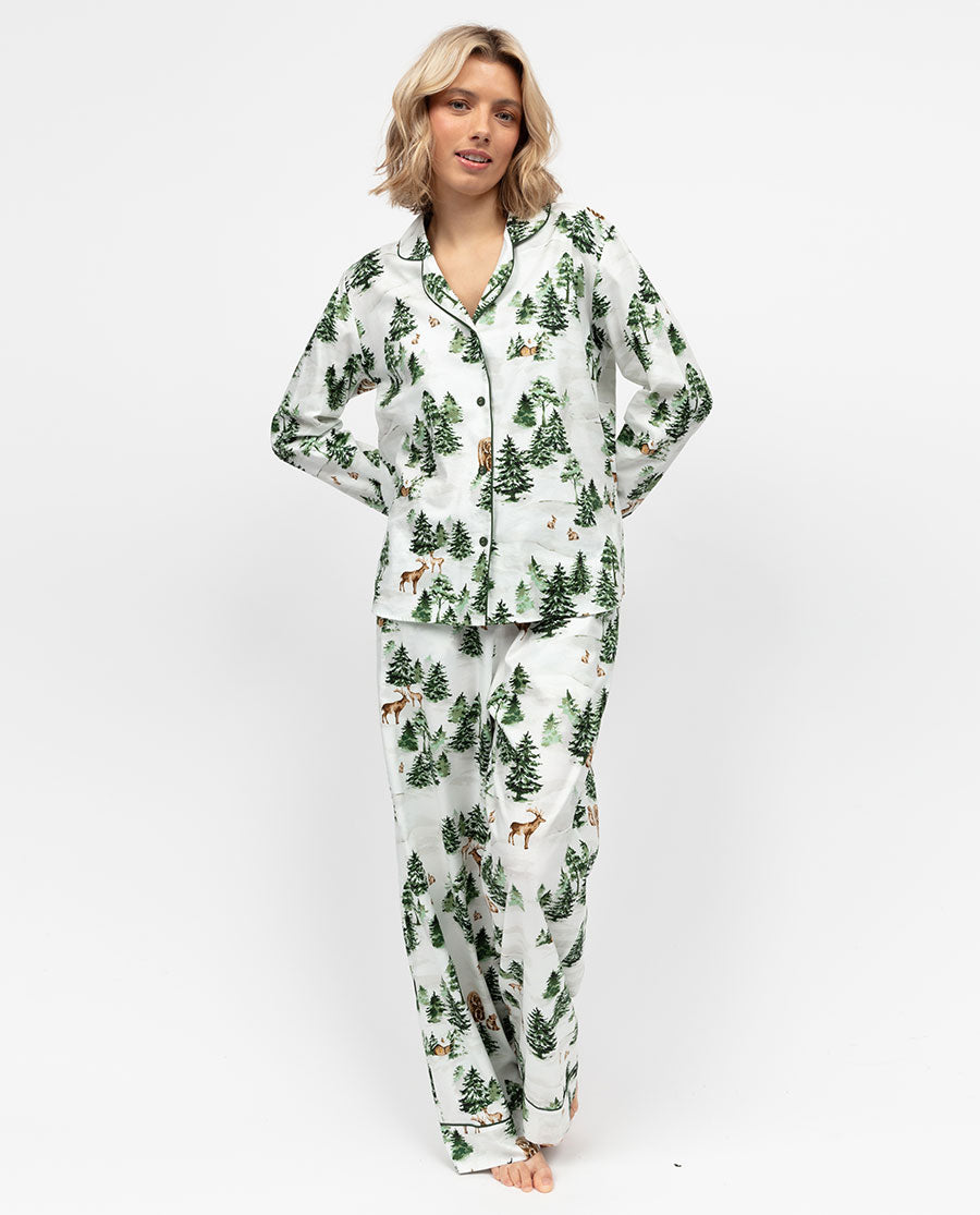 Fern Womens Alpine Print Pyjama Top