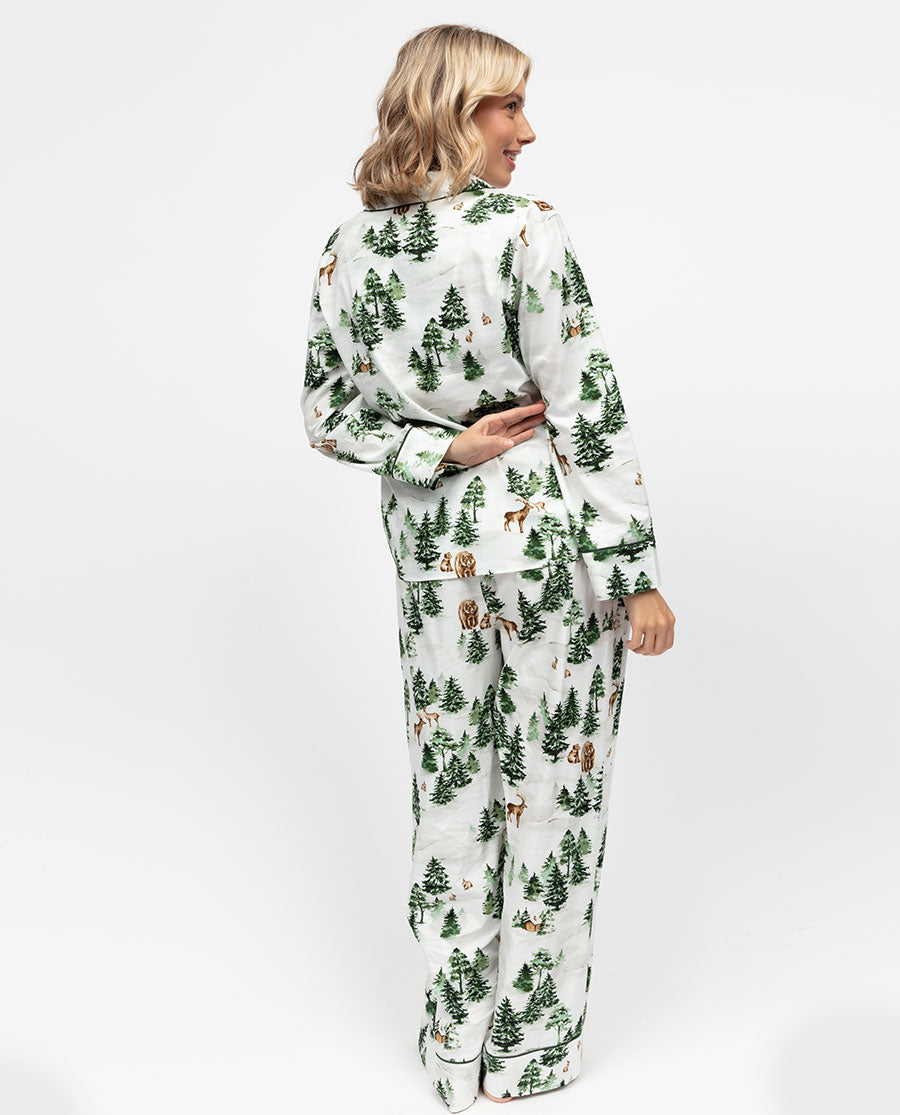 Fern Womens Alpine Print Pyjama Top