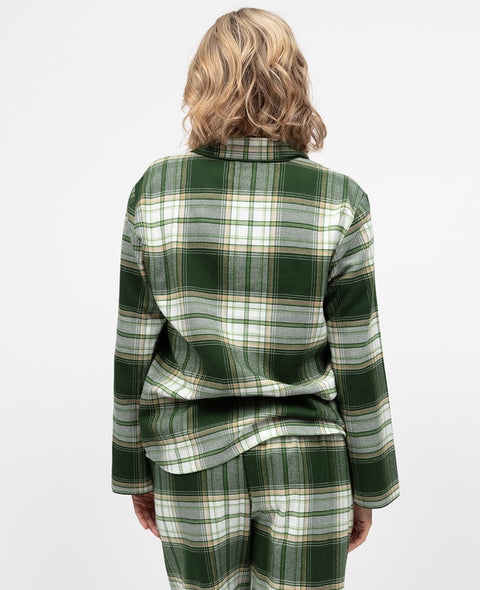 Fern Womens Brushed Check Pyjama Top