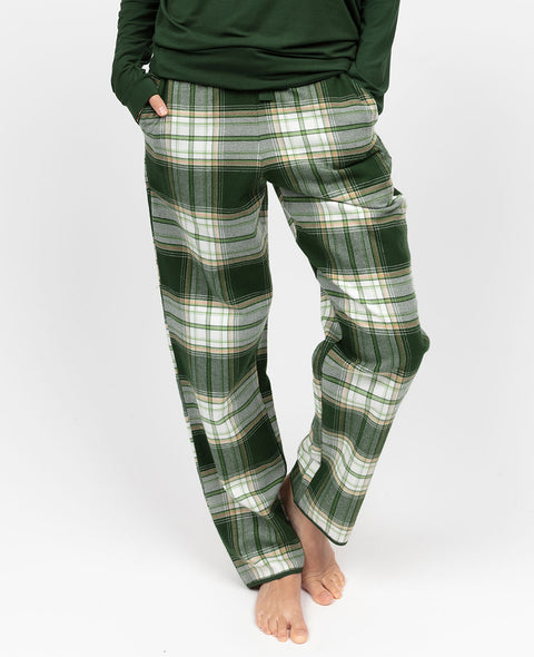 Fern Womens Brushed Check Pyjama Bottoms
