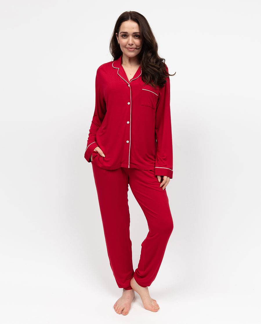 Blaze Womens Revere Jersey Pyjama Set