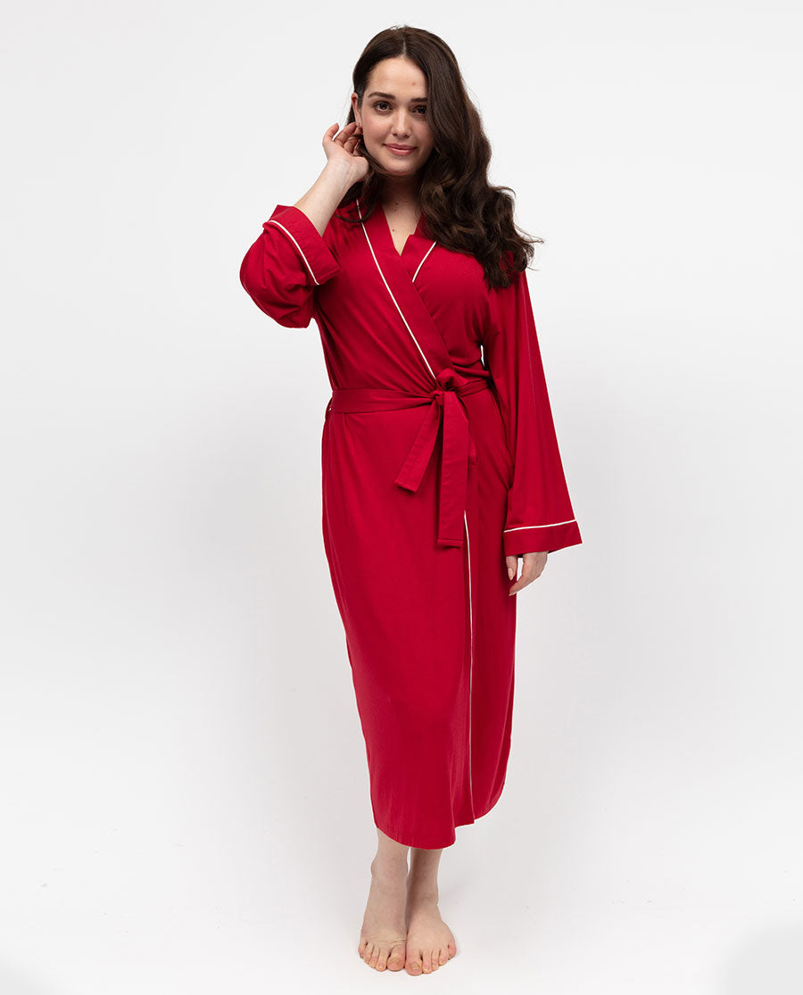 Blaze Womens Jersey Long Dressing Gown