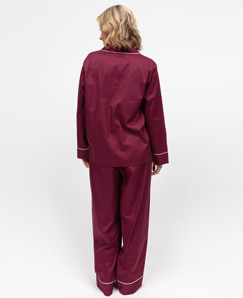 Womens Hotel Pyjamas Oxblood