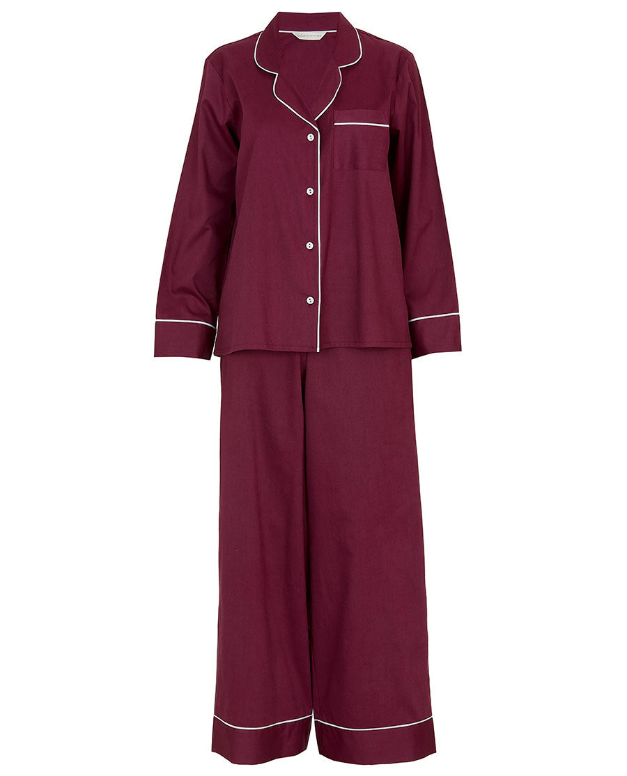 Womens Hotel Pyjamas Oxblood