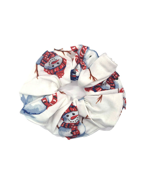 Blaze Snowman Printed Jersey Scrunchie