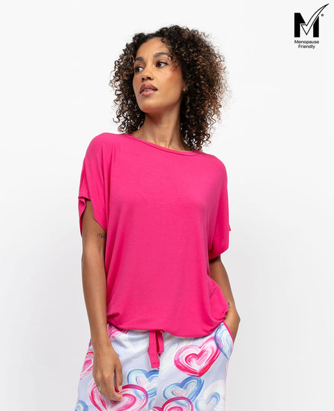 Chloe Womens Slouch Jersey Pyjama Top