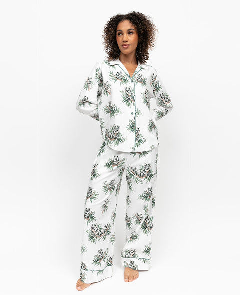 Kallie Women Koala Print Wide Leg Pyjama Set