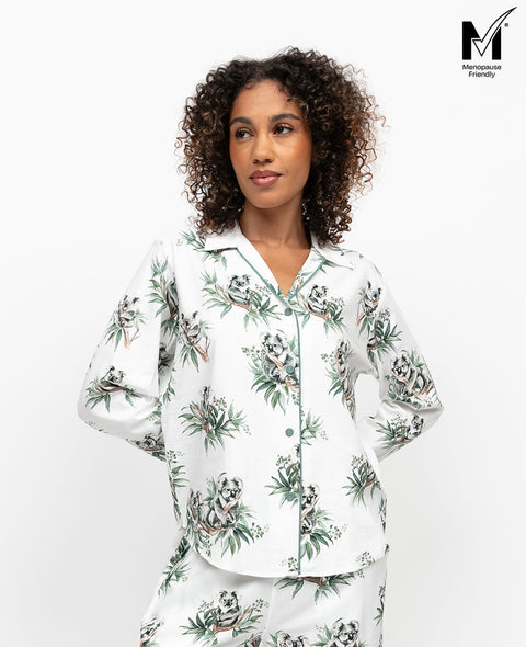 Kallie Womens Koala Print Pyjama Top