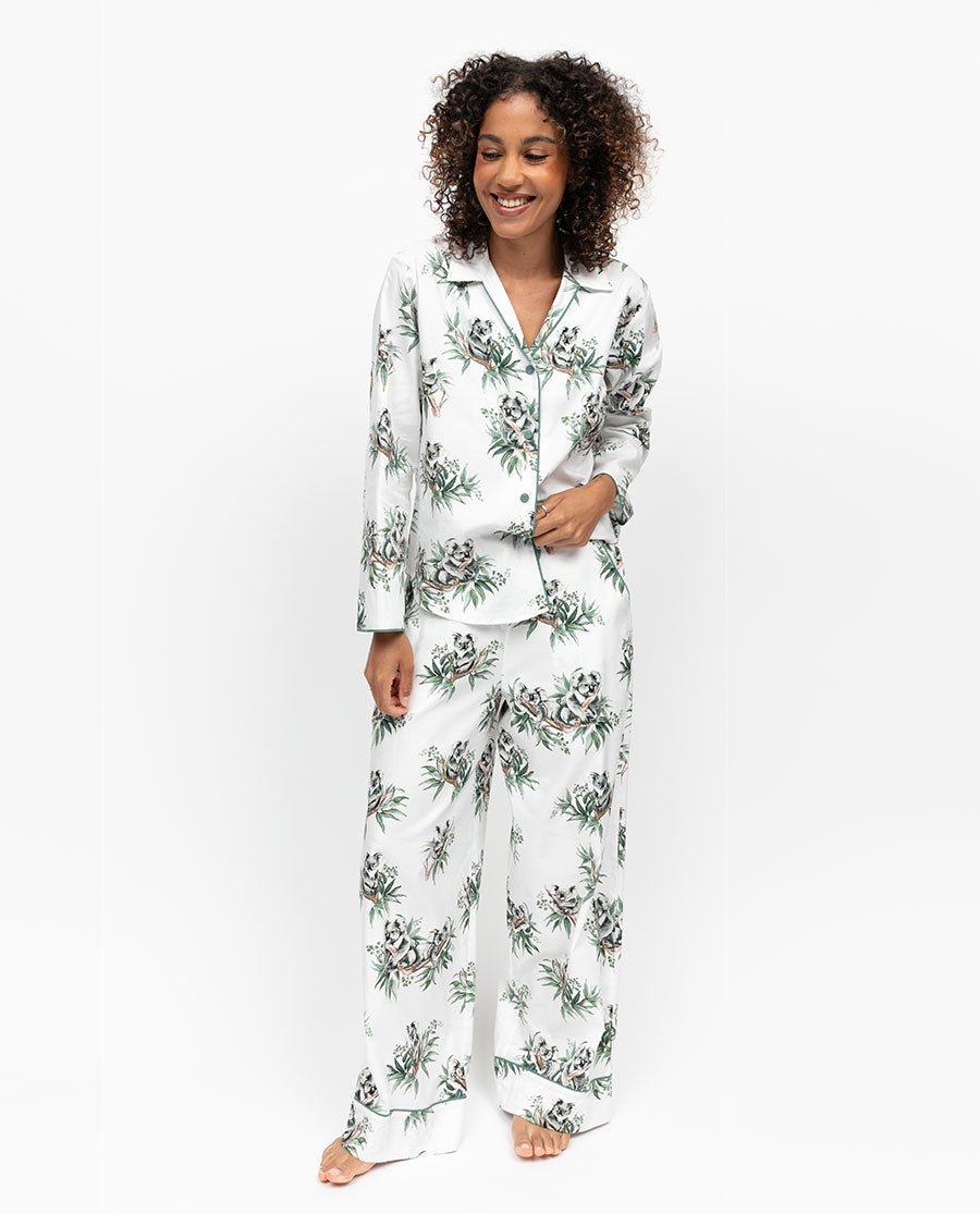 Kallie Womens Koala Print Pyjama Top