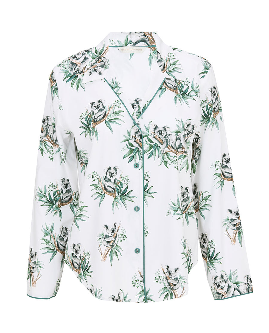 Kallie Womens Koala Print Pyjama Top