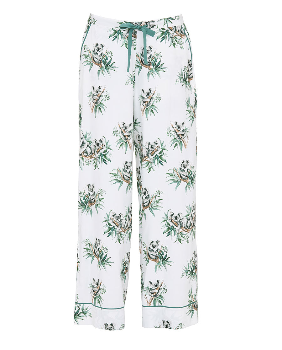 Kallie Womens Koala Print Wide Leg Pyjama Bottoms
