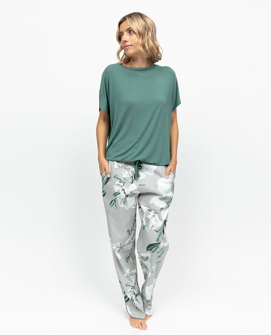 Kallie Womens Floral Print Pyjama Bottoms
