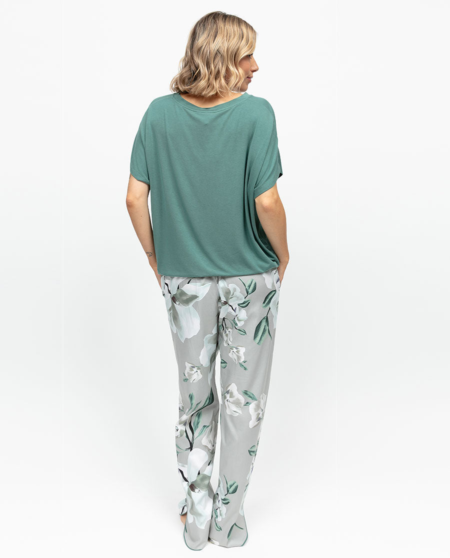 Kallie Womens Floral Print Pyjama Bottoms