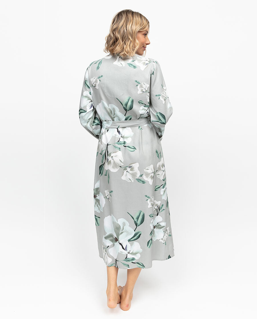 Kallie Womens Floral Print Long Dressing Gown