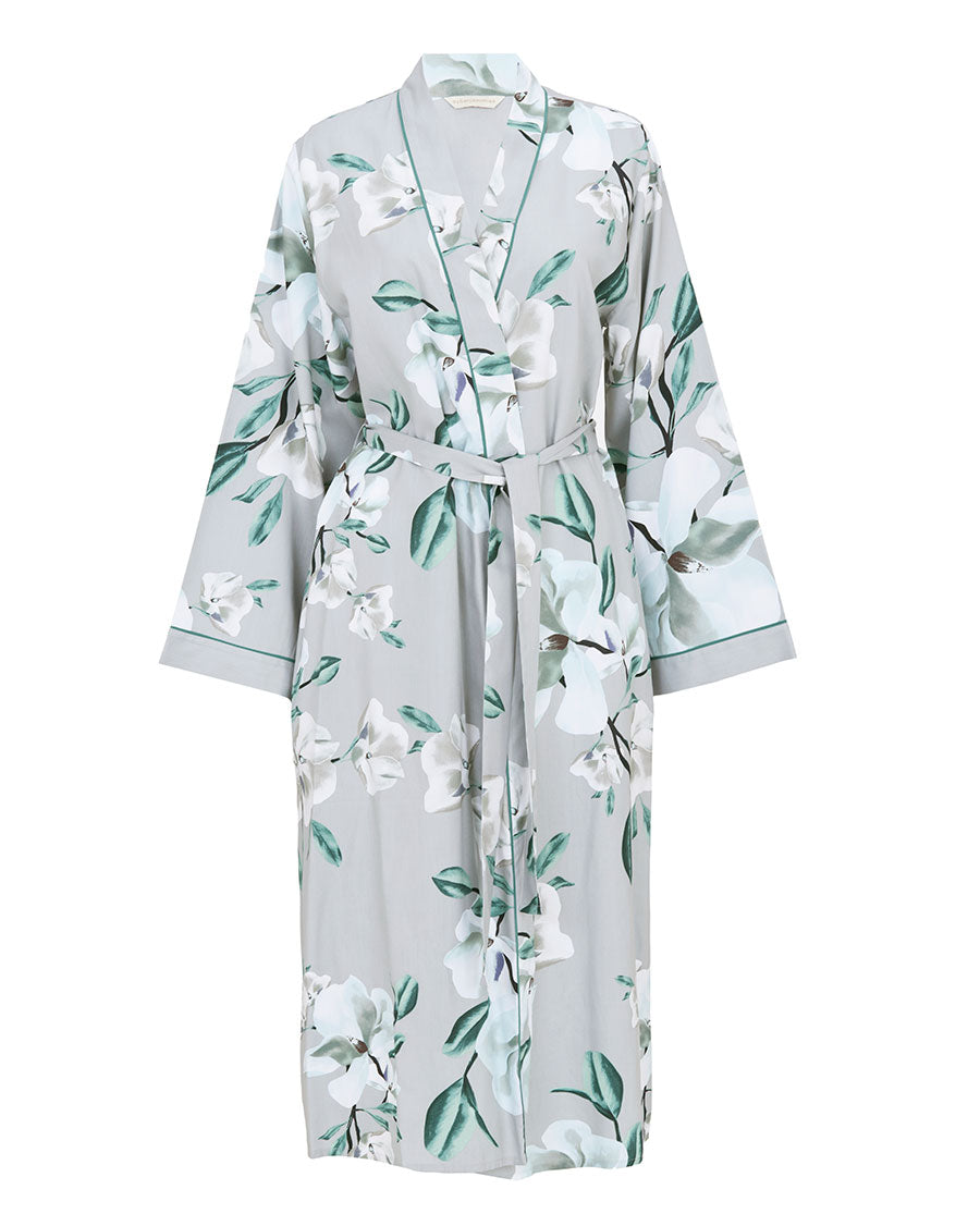 Kallie Womens Floral Print Long Dressing Gown