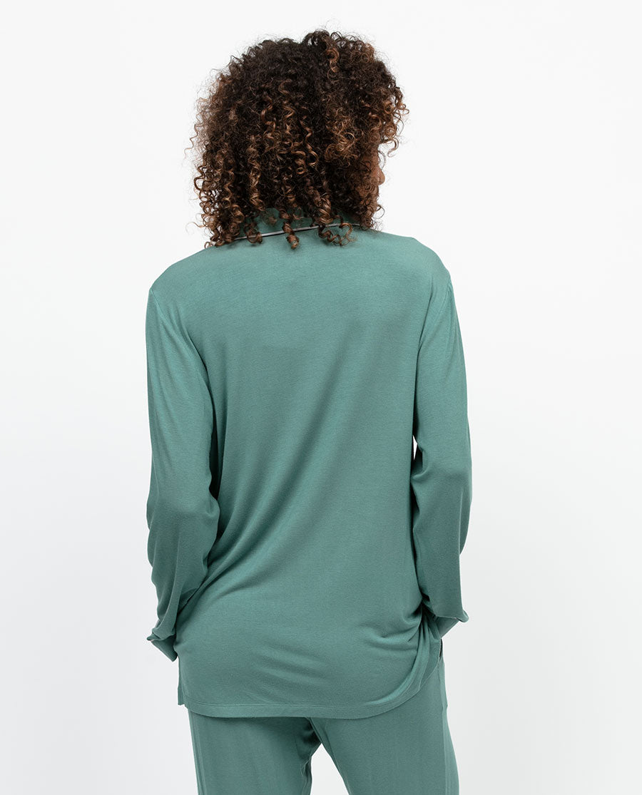 Kallie Womens Revere Jersey Pyjama Top