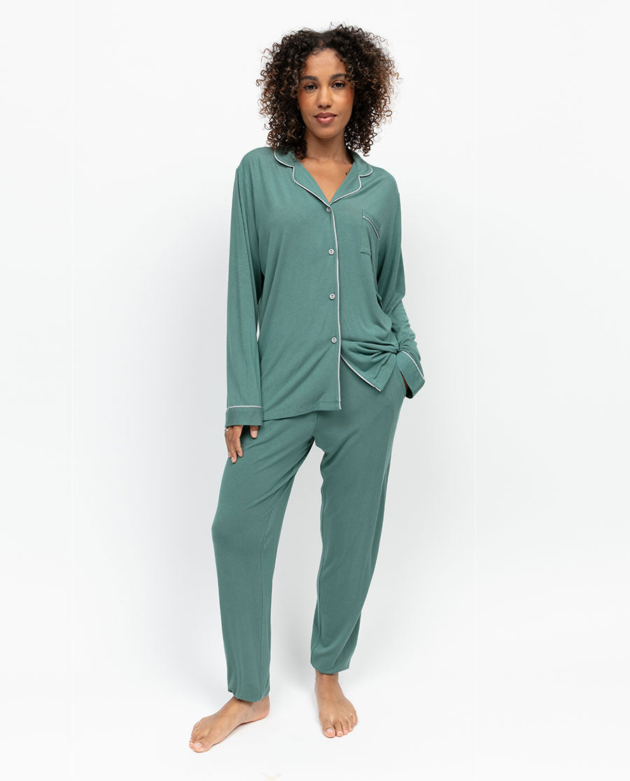 Kallie Womens Revere Jersey Pyjama Top
