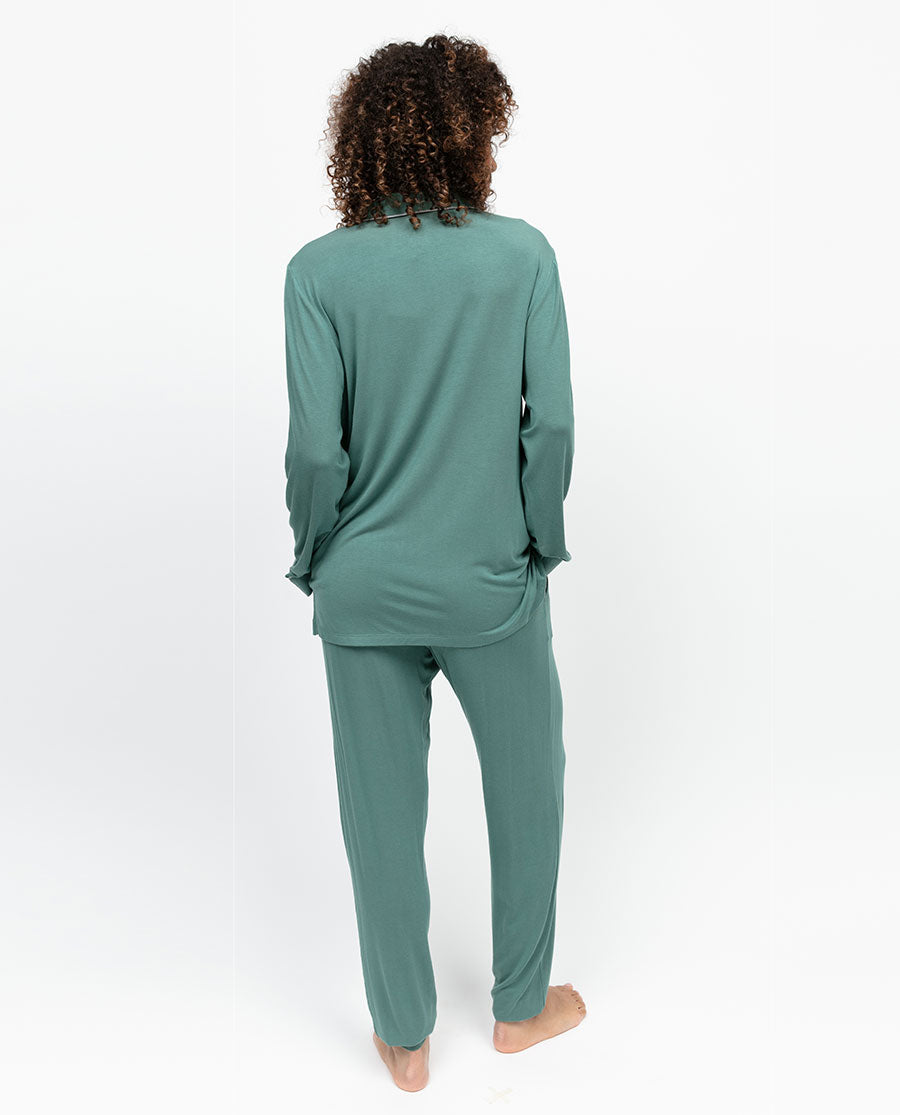 Kallie Womens Revere Jersey Pyjama Top
