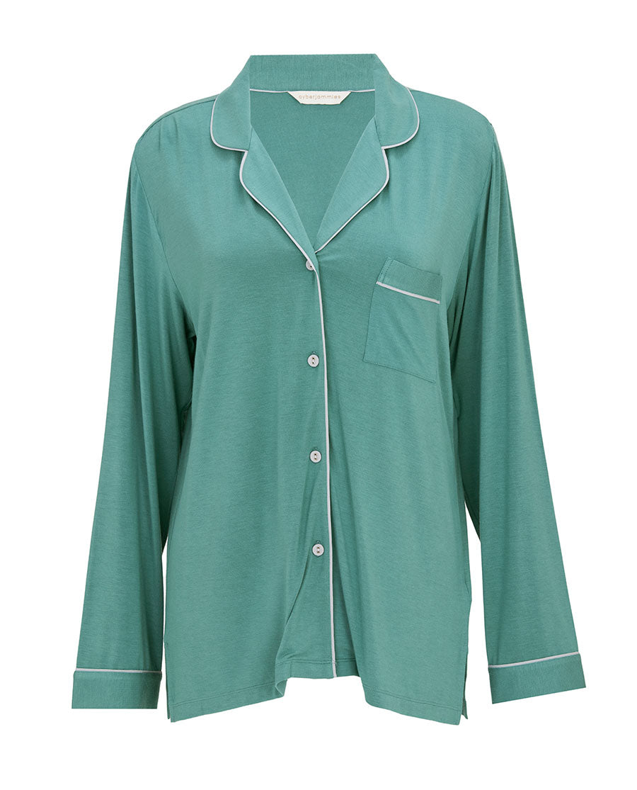Kallie Womens Revere Jersey Pyjama Top