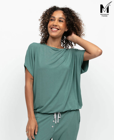 Kallie Womens Slouch Jersey Pyjama Top