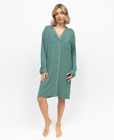 Kallie Womens Revere Jersey Nightshirt