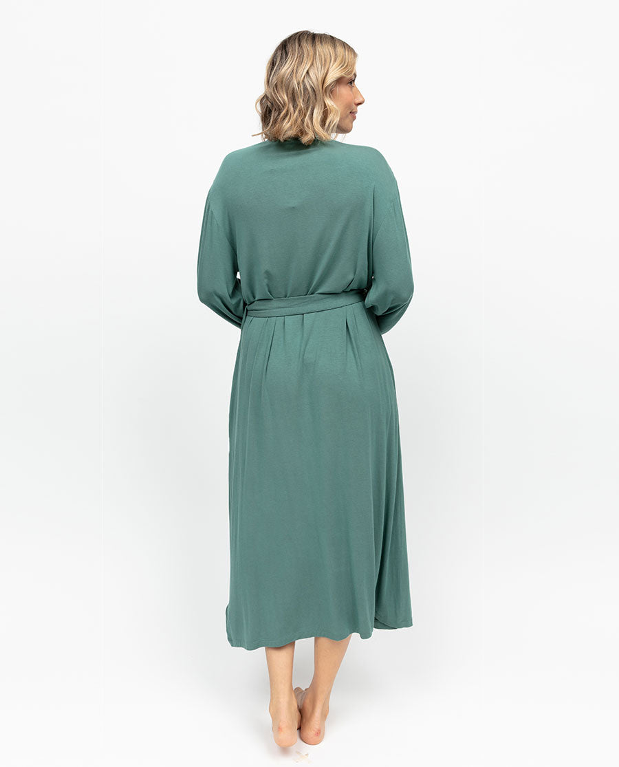 Kallie Womens Jersey Long Dressing Gown