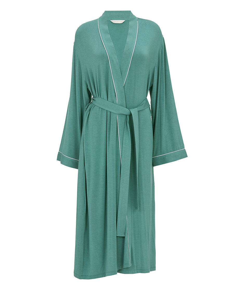 Kallie Womens Jersey Long Dressing Gown