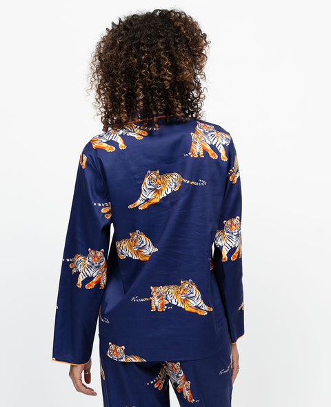 Indigo Womens Tiger Print Pyjama Top
