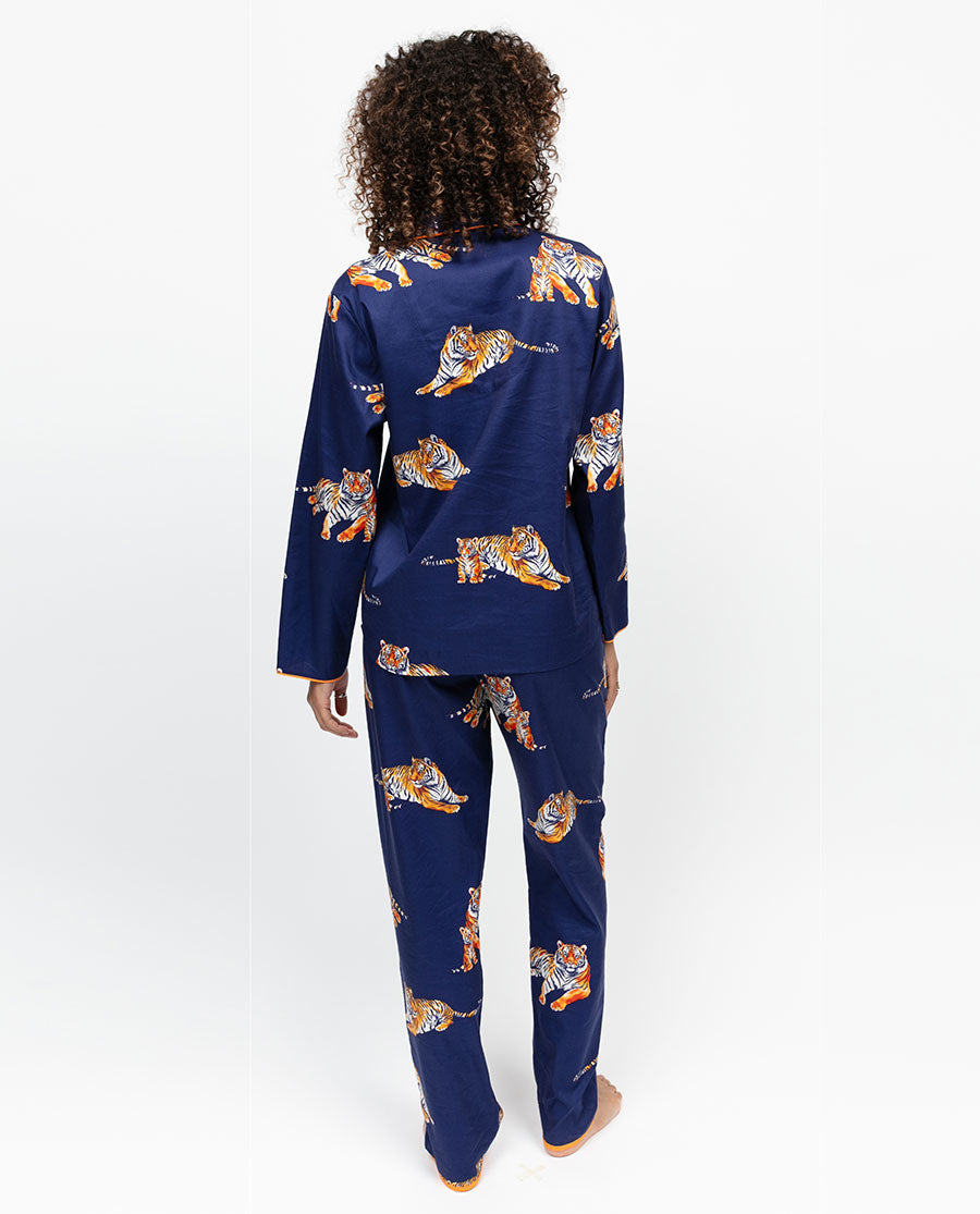 Indigo Womens Tiger Print Pyjama Bottoms