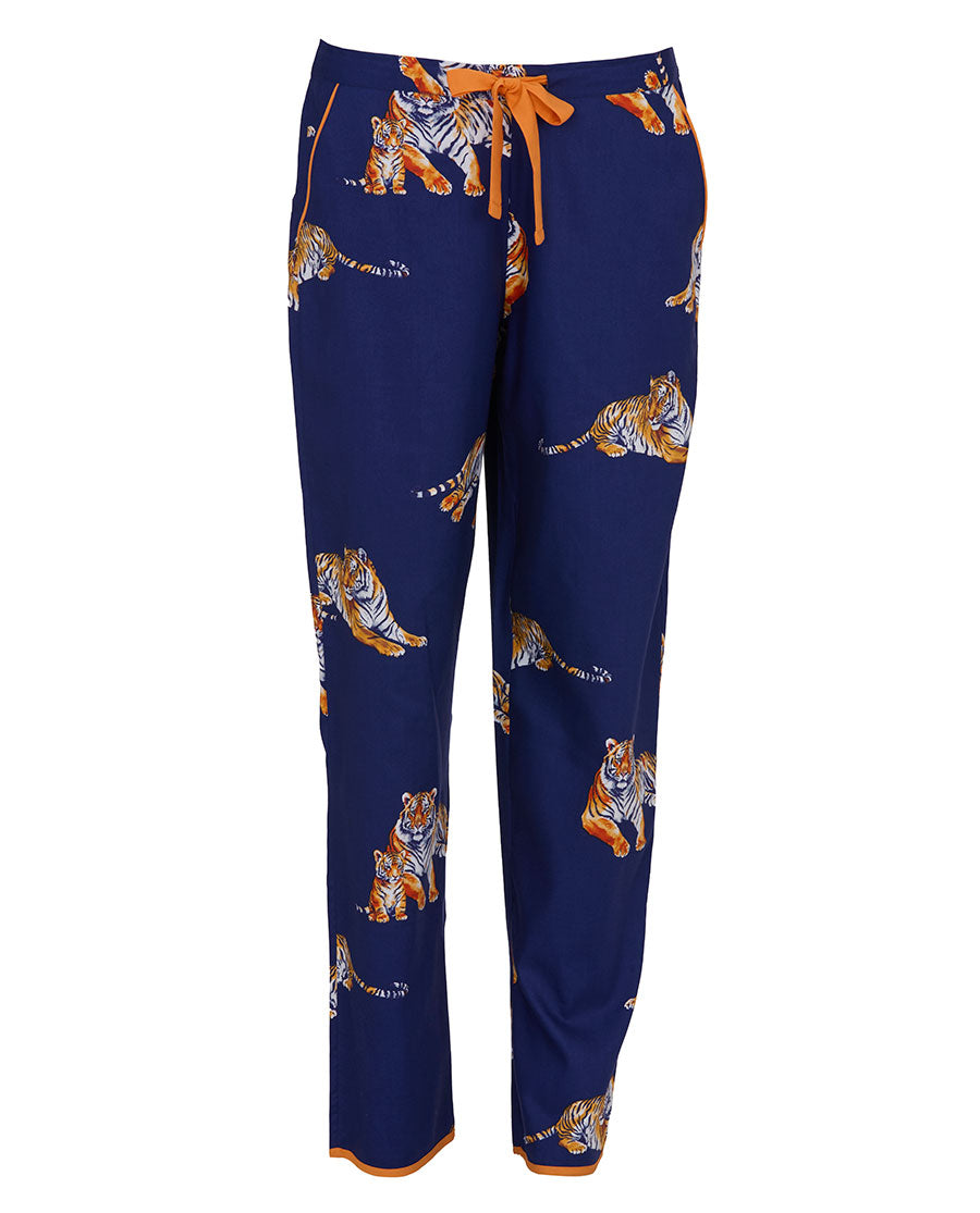 Indigo Womens Tiger Print Pyjama Bottoms