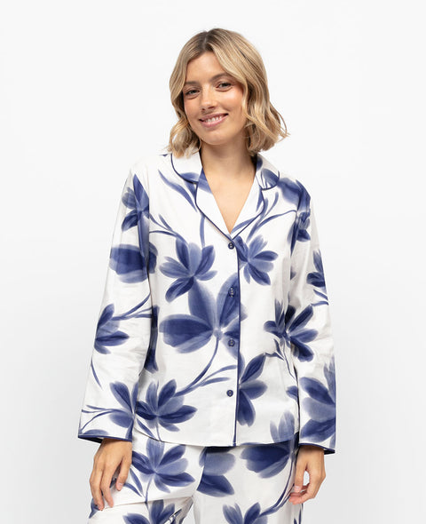 Indigo Womens Floral Print Pyjama Top