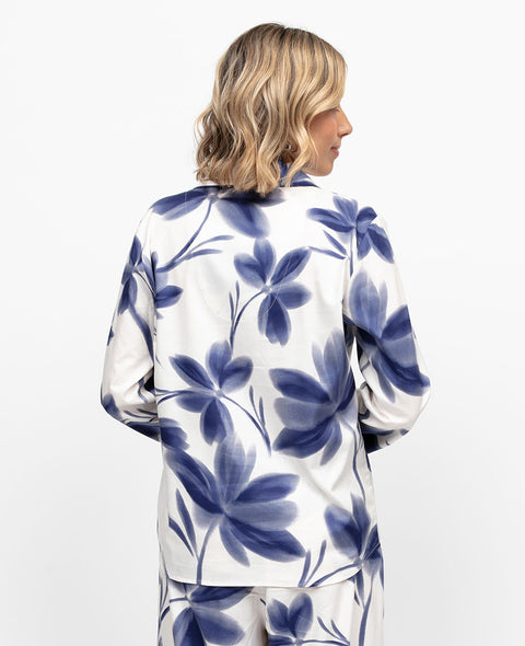 Indigo Womens Floral Print Pyjama Top