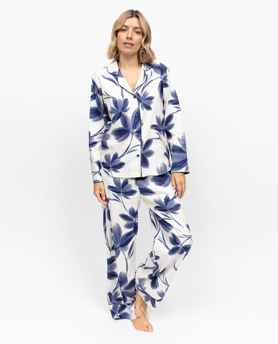 Indigo Womens Floral Print Pyjama Top