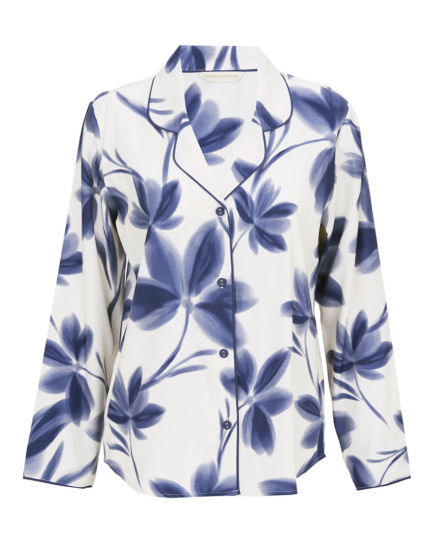 Indigo Womens Floral Print Pyjama Top