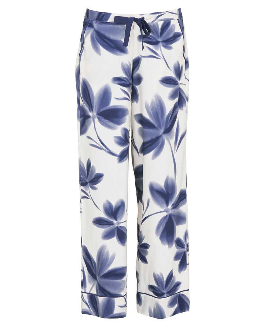 Indigo Womens Floral Print Wide Leg Pyjama Bottoms
