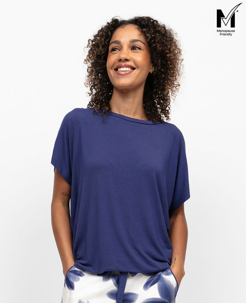 Indigo Womens Slouch Jersey Pyjama Top
