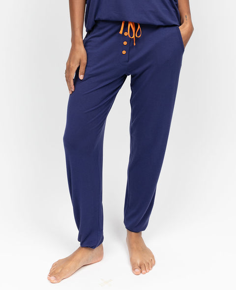 Indigo Womens Jersey Pyjama Bottoms