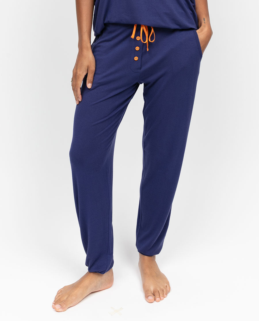Indigo Womens Jersey Pyjama Bottoms