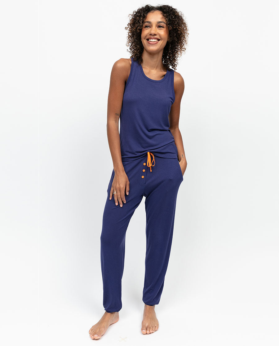 Indigo Womens Jersey Pyjama Bottoms