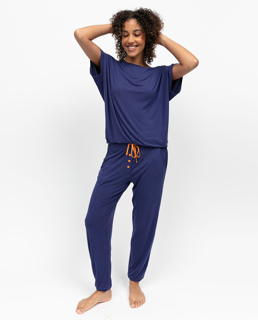 Indigo Womens Jersey Pyjama Bottoms