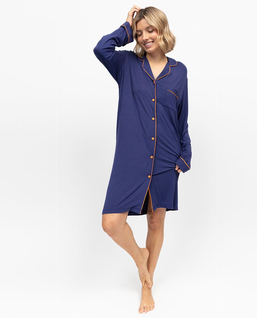 Indigo Womens Revere Jersey Nightshirt