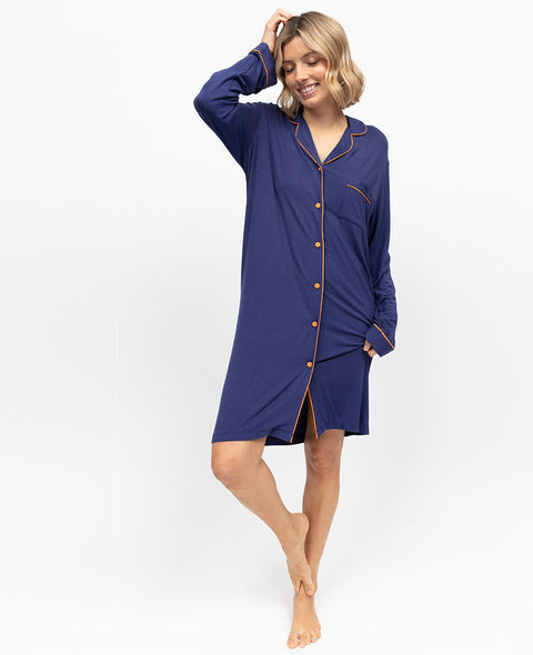 Indigo Womens Revere Jersey Nightshirt
