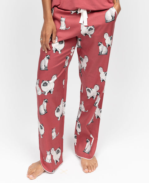 Josie Womens Cat Print Pyjama Bottoms
