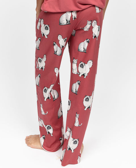 Josie Womens Cat Print Pyjama Bottoms
