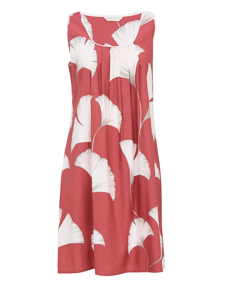 Josie Womens Leaf Print Short Nightdress