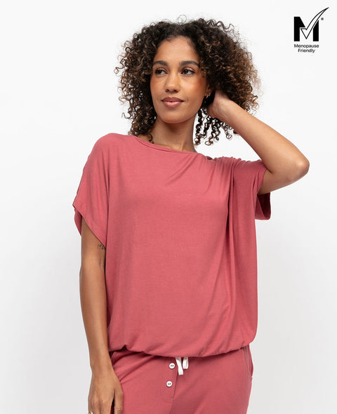 Josie Womens Slouch Jersey Pyjama Top