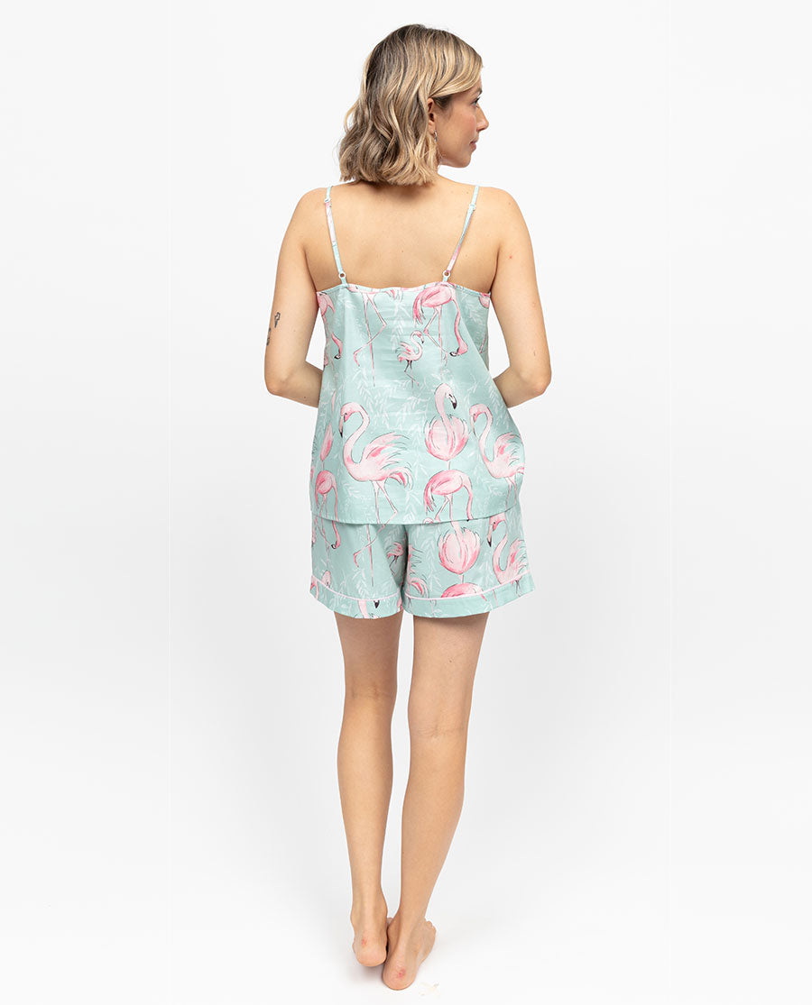 Francesca Womens Flamingo Print Cami